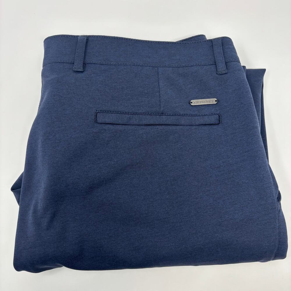 Twillory Mens 38x30 Blue‎ Tailored Fit Performance Fabric Flat Front Pants